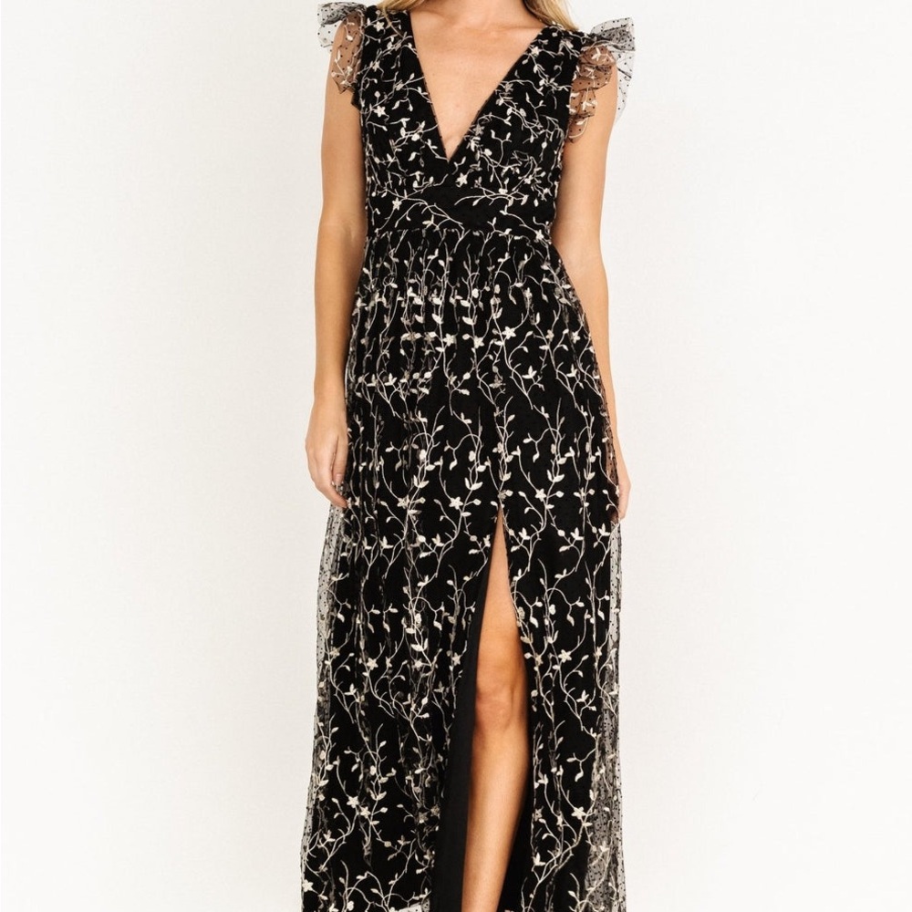 Orza Embroidered Maxi Dress